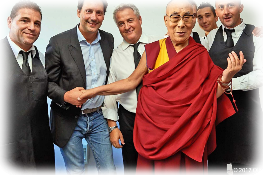 del carlo catering dalai lama e richard gere